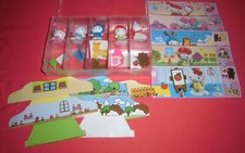 Lot Figurines Kinder Surprise 5 Hello Kitty + BPZ + Boîte 2015 *JRF