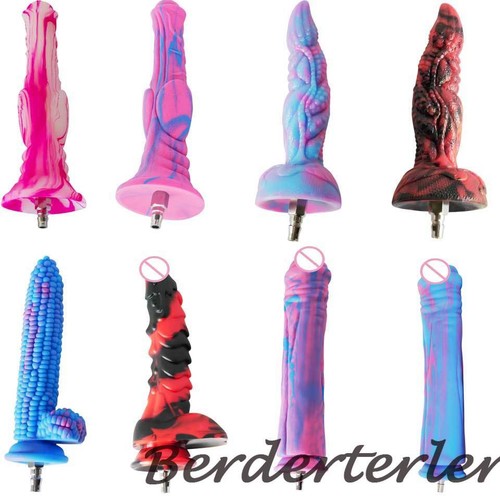 New silicone dildo - new, attachments