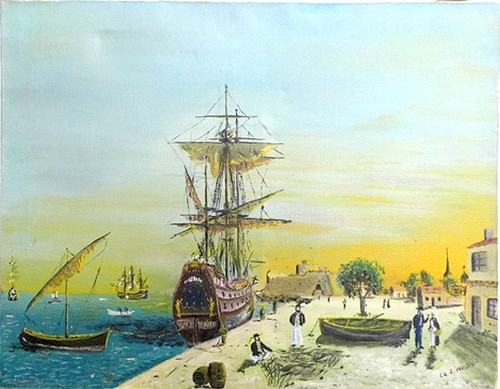Marine tableau navire de - marine, /tableau