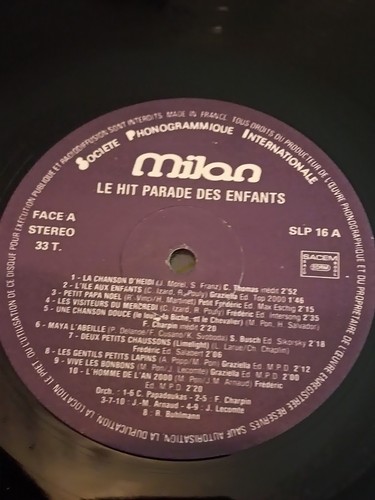 Disque 33t hit parade des - disque,