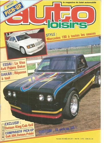 Auto loisirs pick up - n°60, pick-up