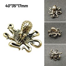 Figurines miniatures poulpe vintage en laiton décoration maison objets de colle