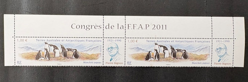 Paire timbres taaf 2011 neuf - paire,