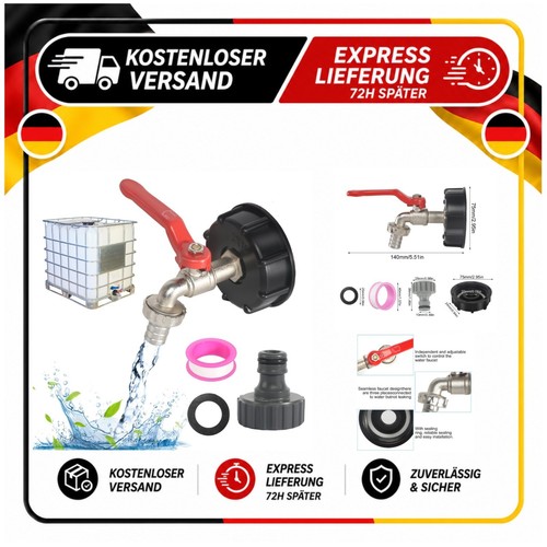 Adaptateur réservoir ibc - réservoir, 1/2"