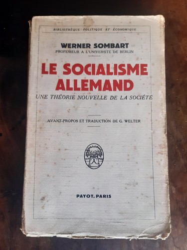 Werner sombart socialisme - werner, le