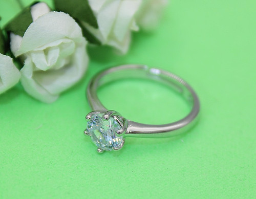 Bague femme solitaire - bague,