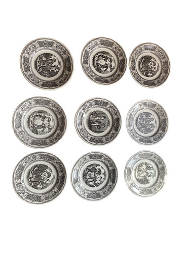 Ancien lot assiettes - lot, de