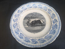 Assiette XIXe Gien Corrida