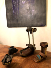 3 ANCIENS APPAREILLAGES MÉDICAUX  POUR ENFANT " ATTELLE, ORTHÈSE DE JAMBE .... "