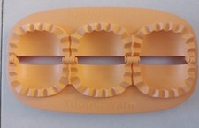 TUPPERWARE TRI CHAUSSON PARTY ORANGE COLLECTOR