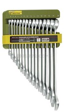 CLÉ MIXTES A FOURCHE ET POLYGONALE AVEC SUPPORT 6-21 MM 15 PIECES PROXXOM 23821