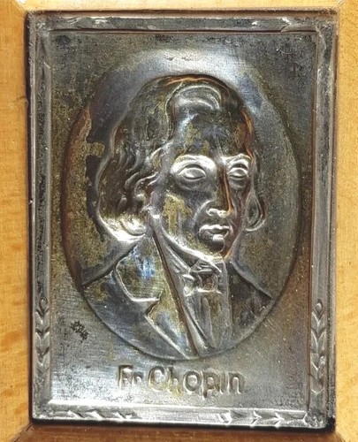Portrait chopin métal - portrait,