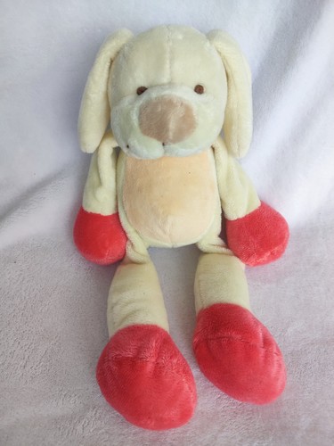 Doudou chien lapin creme - chien,