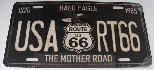 Plaque auto usa route - plaque,