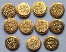 lot Boutons laiton embossés 30 mm