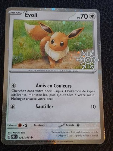 Carte pokémon evoli - pokémon, 133/165