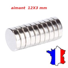 lot d'aimant permanent rond 12x3 disque NdFeB n50 12*3 épaisseur 3mm néodyme 