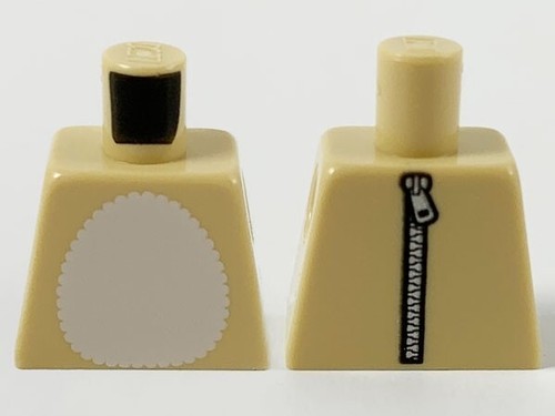 Lego 973pb3869 torso white - torso,