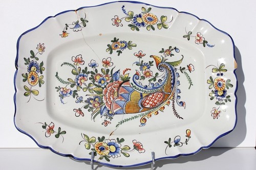 Plat ancien faience de - ancien,