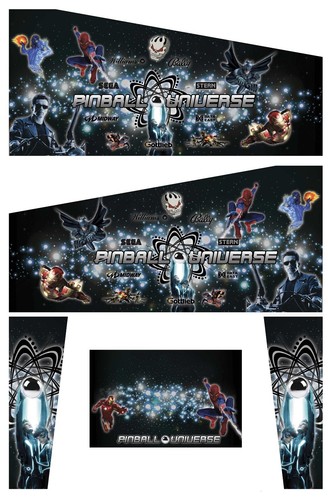 Stickers pinball universe - stickers,