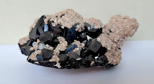 Rhodocrosite sur sphalérite - sur,