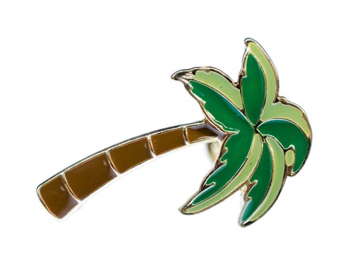 Broche métal palme pin - palme,