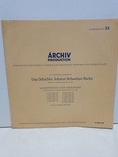 LP 33T 10" 25 cm BACH INVENTIONS & SINFONIAS ETA HARISH SCHNEIDER GER 50'S ED1