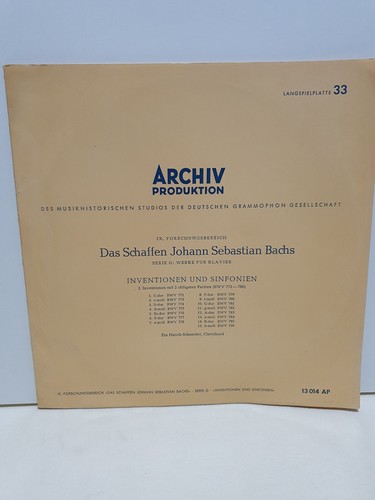 33t 25 cm - 33t, bach