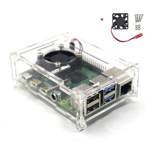 Raspberry model b clear - raspberry, 4