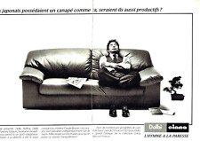 Publicité Advertising  0822 1987   Cinna   canapé Dolbi  hymne paresse  2 pages
