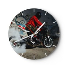 Horloge murale en verre