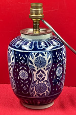 Pied de lampe, vase porcelaine