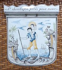 Rare Plaque faïence Moustiers St Christophe