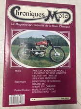 Chroniques Moto N° 8 1988 Norton Dominator Helyett 500 MH31 side-car Précision