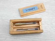 set jeu de 2 taraud à main 4 goujure 1/16" NPT  HSS  (n44)