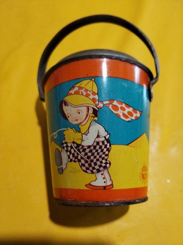 Ancien seau plage - seau, de