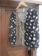 LOT 3 CHEMISIERS MANGO FLEURS LEOPARD POIS OCCASION TAILLE M BON ETAT