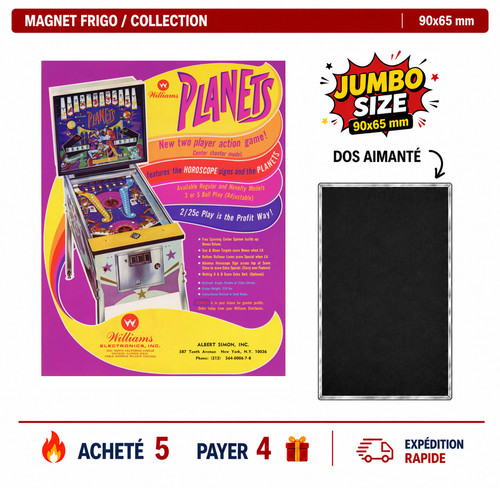 Magnet frigo planets 90x65 - magnet,
