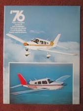 9/1975 BROCHURE PUB PIPER AIRCRAFT 1976 CHEROKEE ARROW II PATHFINDER AVION