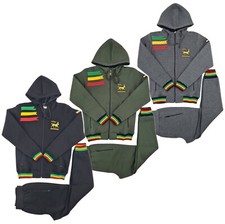 Time Is Money Rasta Survêtement Ensemble Reggae 3 Rayure Capuche – Streetwear
