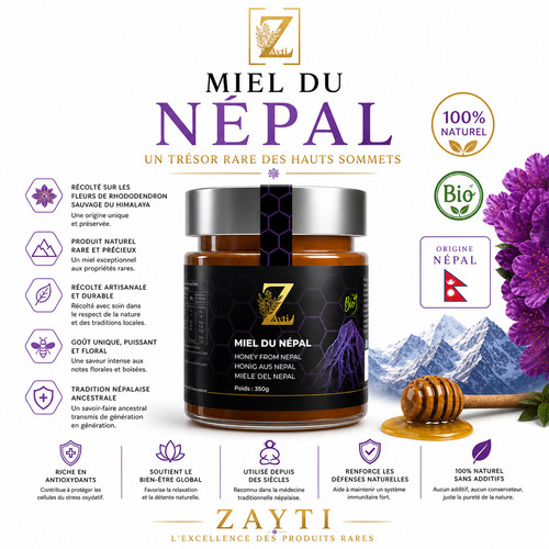Miel sauvage himalaya - sauvage, de