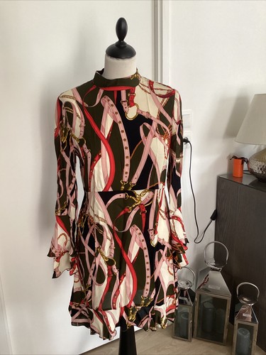 Robe zara taille imprimé - robe,