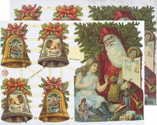 Chromo EF Découpis Père Noël 7271 Decoupage Collage Carterie