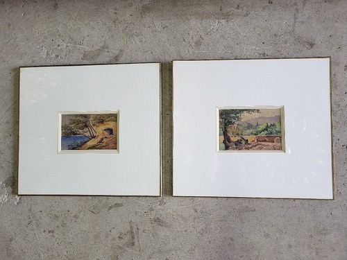 Paire cadres tableaux - de,