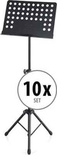10x Pupitre Musique Partitions Orchestre Support Reglable Portable Tripode Set