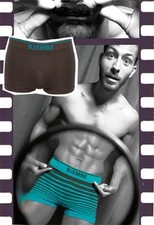 LOT DE 2 CALEÇONS HOMME DJEMBE POLYESTER T. S - PRIX MAGA 18 €