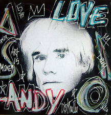 SPACO signed ANDY WARHOL tableau POP street ART graffiti french PAINTED canvas 