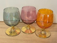 3 verres a liqueur verre fumé