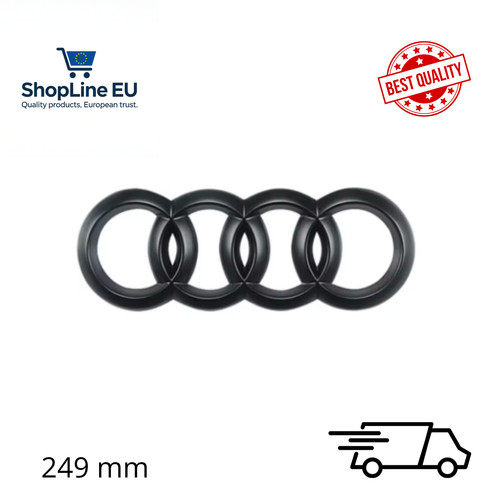 Logo audi 249mm calandre - logo,