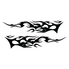 Sticker autocollant flammes pour carrosserie